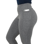 Calça Legging Feminina Térmica Flanelada com Bolsos